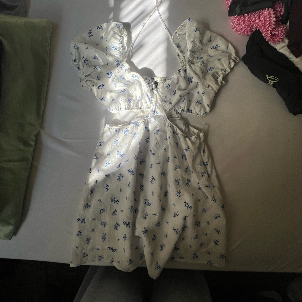 White Floral Summer dress